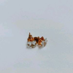 Cubic Zirconia Square Stud Earrings, Princess Cut