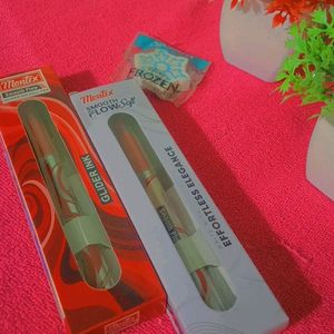 2 Sealed Montex Red Pens and Apsara's Elsa  Eraser