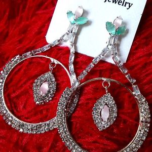 Big American Diamond Earrings