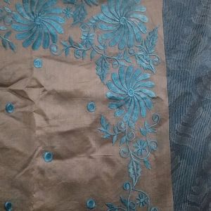 Formal Pretty Saree With Thread Work