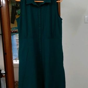 Elle Studio,A Line Party,Casual Wear DressXL Green