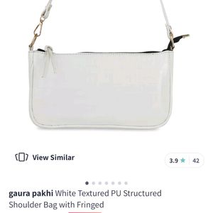 Myntra White Shoulder Bag Purse Sling New Unused