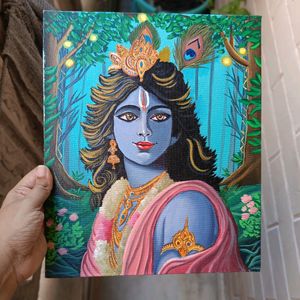 Krishna Canvas Painting