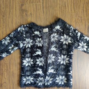 Black Woollen Cardigan