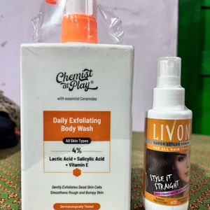 LIVON HAIR SERUM + CHEMIST AT PLAY BODY WASH