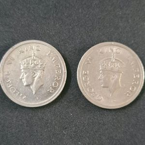 Original 1 Rupee Coins of 1947