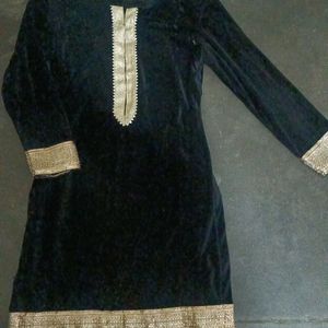 Black Shaneel Suit For 11_15 Yrs Girls