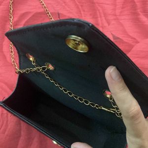 Black sling bag for women and girls