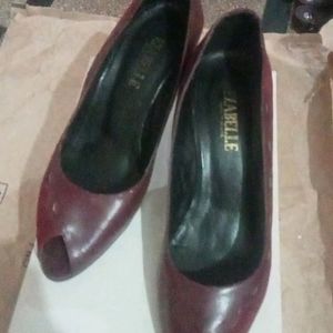 Maroon Sandles , Made In Brazil, Size 7