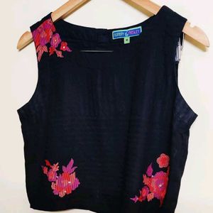 Black Designer Top Size-34