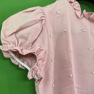 Dhunki Pink Crop Top