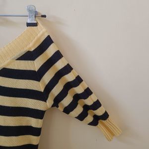 Yellow Striped Top