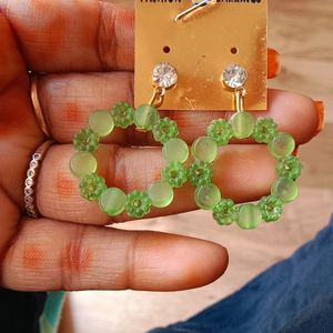 Green Colour Earing