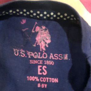 US POLO top for girls 8-9 years