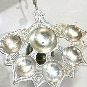 White Metal Aarti /Dia