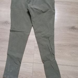 Olive Colour Skinny Fit Pant