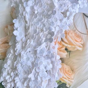 GPO White Flower Cotton Lace