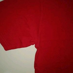 Plain Red Tshirt Woman's