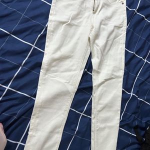 Moda Rapido White Slim Fit Jeans- High Waist