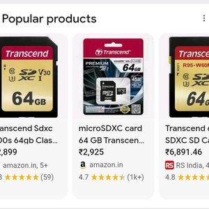 🔥Super Offer🔥Transcend 64gb Class 10 Sd Card