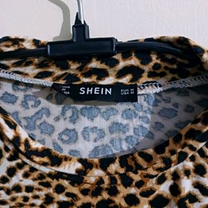 Shein Leopard Print Top