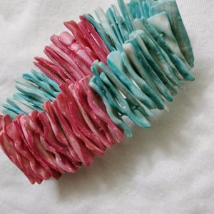 Pink And Sky Blue Bracelet