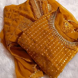 Sharar Suit Perfect For Haldi Or Wedding Function