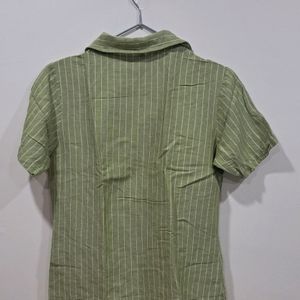 Westside Stripped Green Shrug /Shirt