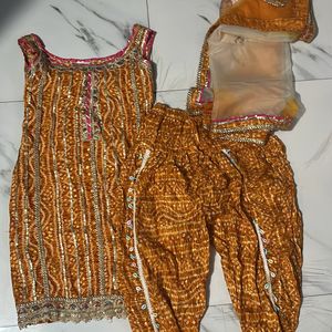 Women Patiya Heavy SUit Kurta Plazo Diwali