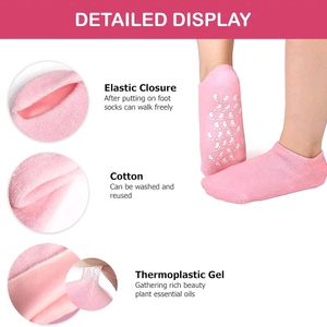 Moisturizing Silicone Gel Socks for Repairing Dry