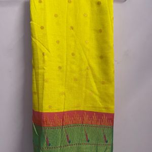 Designer yellow saree (New)