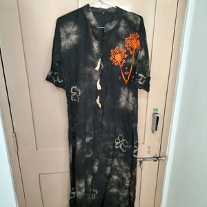 Black Cotton Kurti