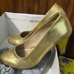 Golden Party Wear Heels