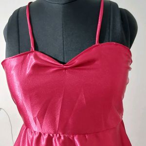 Red Short Frock For Women(size 28 To 40)