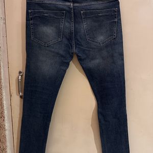 Mast & Harbour Men Navy Blue Jeans