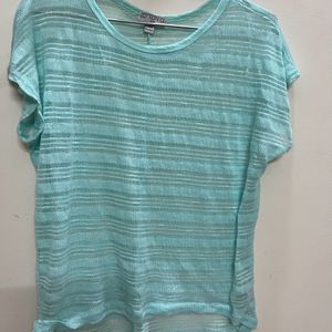 Turquoise Sheer Top