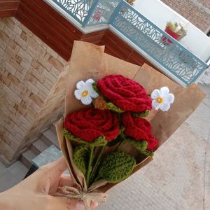 Crochet Rose Bouquet 🥀