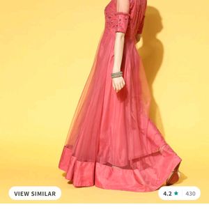 Inddus Peach Color Gown