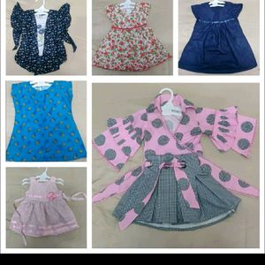 Combo Of 6 Baby Girl Dress 🎉Grab Fast🎉