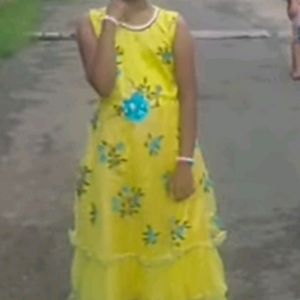 Yellow Colour Dress For Girls