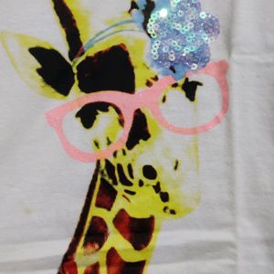 White Giraffe Tee