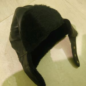 Leather Helmet Cap