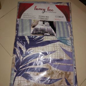 Double Bedsheet With 2 Pillow Cover