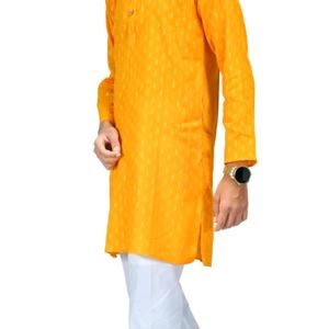 Boys Ethnic Kurta And Pajama Set ( Yellow)