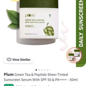 Plum Goodness Green Tea & Peptide Sunscreen Serum