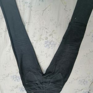 Light Blue & Black High 28 Waist Jeans