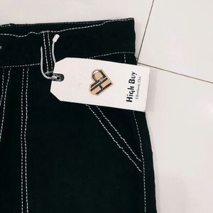 New Brand Black Cargo Jeans With Tag