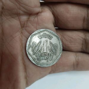 ""(1 Rupees H Mint Mark Coin) ""