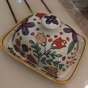 Fancy Ceramic Butter Dish With Lid