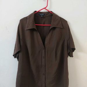 Oversized V Neck Shirt